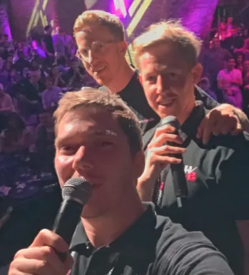 HonestBrands creators at an event