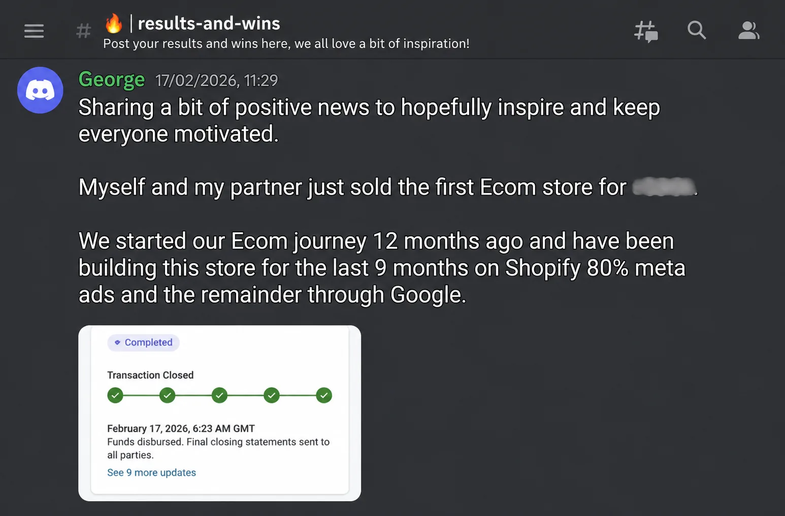 Davy's 1 Million Club HonestBrands member result